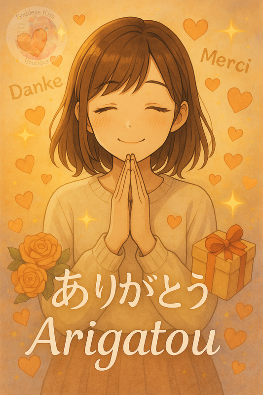 Anime character expressing gratitude