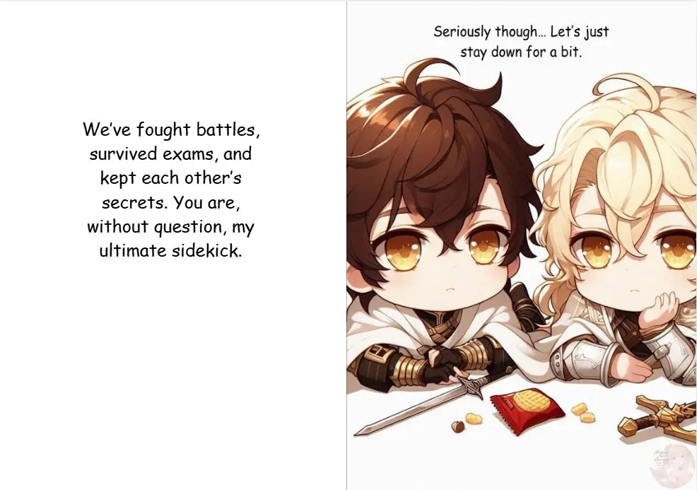 Anime Friendship Card | Ultimate Sidekick Greeting Card - Goddess Kiss Boutique