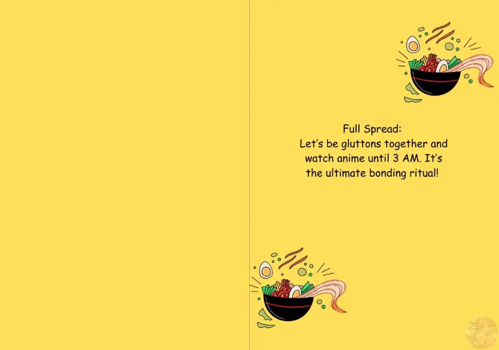 Anime Humor Card – Snack Attack Edition! - Goddess Kiss Boutique