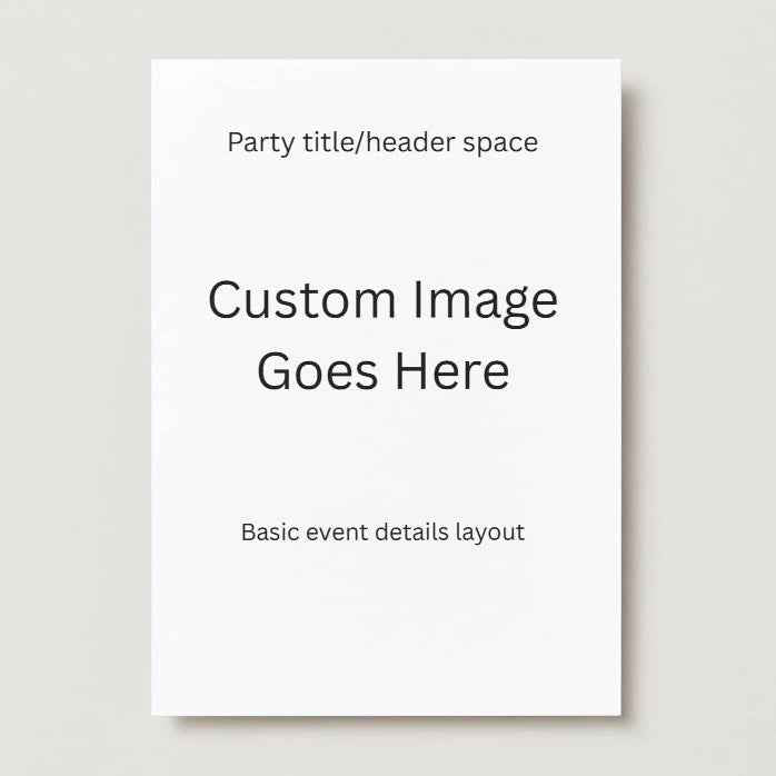 Custom Anime Baby Shower Invitations - 50 Pack for $50 with Upload or Custom Design