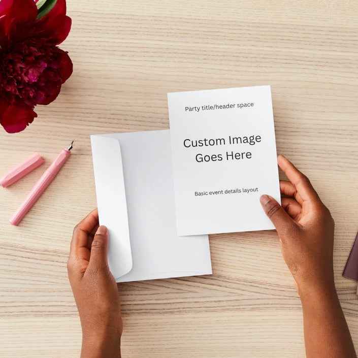 Custom Anime Baby Shower Invitations - 50 Pack for $50 with Upload or Custom Design