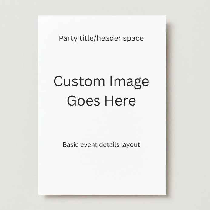Custom Anime Wedding Invitations - 50 Pack for $50 with Upload or Custom Design
