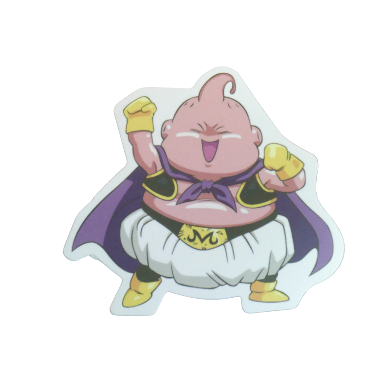 Collection of 74 Dragon Ball and Dragon Ball Z anime character stickers featuring iconic characters like Goku, Vegeta, Piccolo, Gohan, and other beloved fighters from both classic Dragon Ball and Dragon Ball Z series, available as individual $1 vinyl stickers
