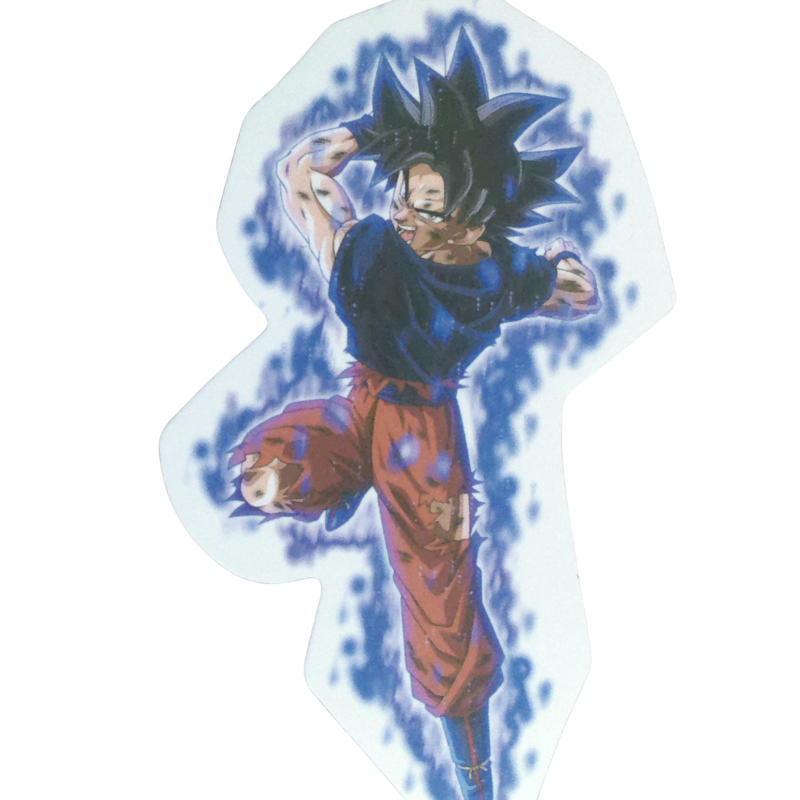 Collection of 74 Dragon Ball and Dragon Ball Z anime character stickers featuring iconic characters like Goku, Vegeta, Piccolo, Gohan, and other beloved fighters from both classic Dragon Ball and Dragon Ball Z series, available as individual $1 vinyl stickers