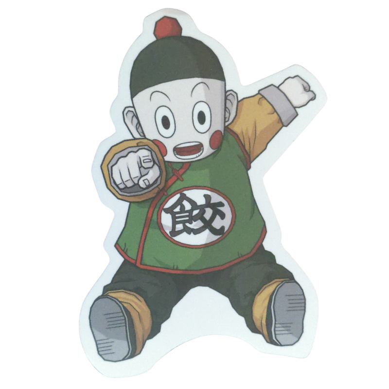 Collection of 74 Dragon Ball and Dragon Ball Z anime character stickers featuring iconic characters like Goku, Vegeta, Piccolo, Gohan, and other beloved fighters from both classic Dragon Ball and Dragon Ball Z series, available as individual $1 vinyl stickers