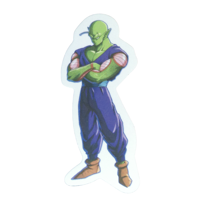 Collection of 74 Dragon Ball and Dragon Ball Z anime character stickers featuring iconic characters like Goku, Vegeta, Piccolo, Gohan, and other beloved fighters from both classic Dragon Ball and Dragon Ball Z series, available as individual $1 vinyl stickers