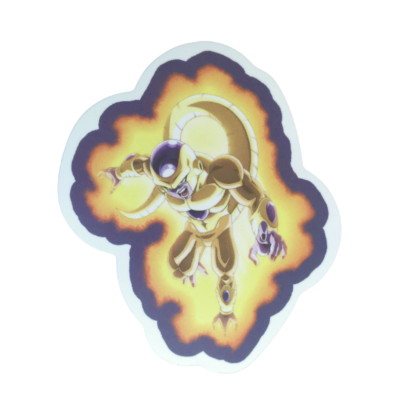 Collection of 74 Dragon Ball and Dragon Ball Z anime character stickers featuring iconic characters like Goku, Vegeta, Piccolo, Gohan, and other beloved fighters from both classic Dragon Ball and Dragon Ball Z series, available as individual $1 vinyl stickers