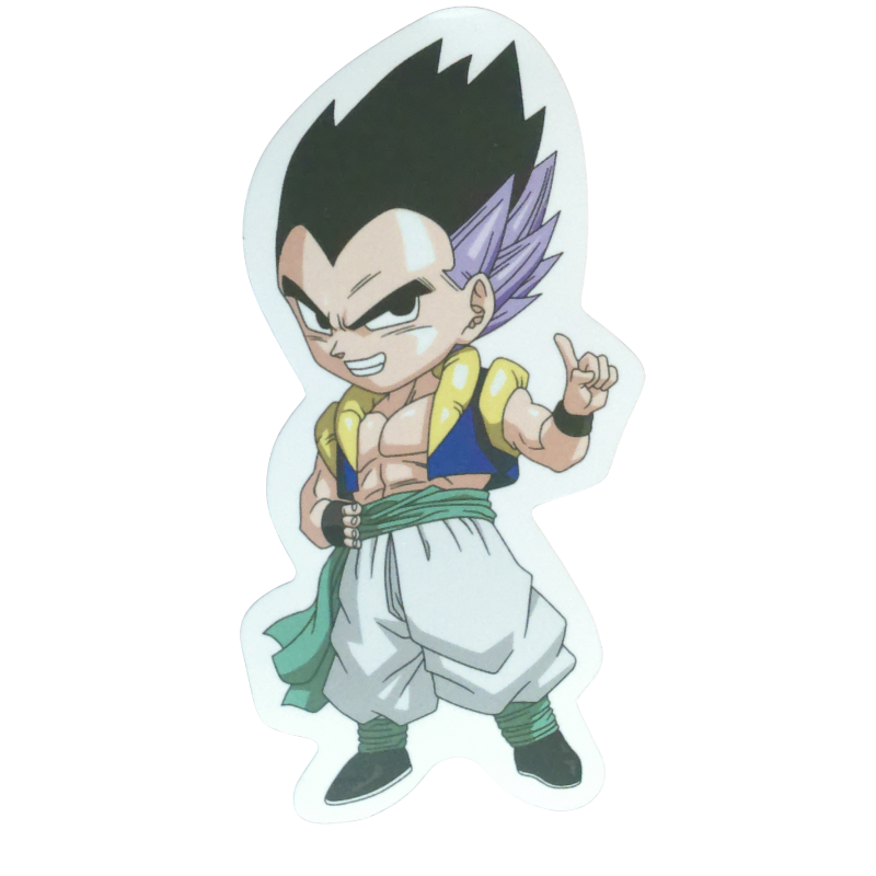 Collection of 74 Dragon Ball and Dragon Ball Z anime character stickers featuring iconic characters like Goku, Vegeta, Piccolo, Gohan, and other beloved fighters from both classic Dragon Ball and Dragon Ball Z series, available as individual $1 vinyl stickers