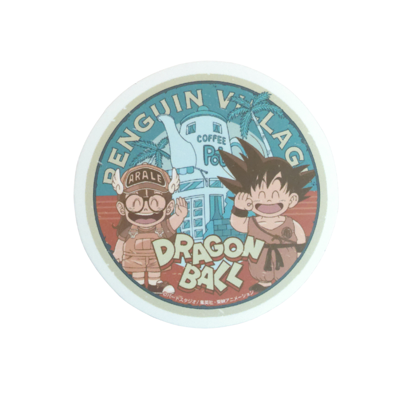 Collection of 74 Dragon Ball and Dragon Ball Z anime character stickers featuring iconic characters like Goku, Vegeta, Piccolo, Gohan, and other beloved fighters from both classic Dragon Ball and Dragon Ball Z series, available as individual $1 vinyl stickers