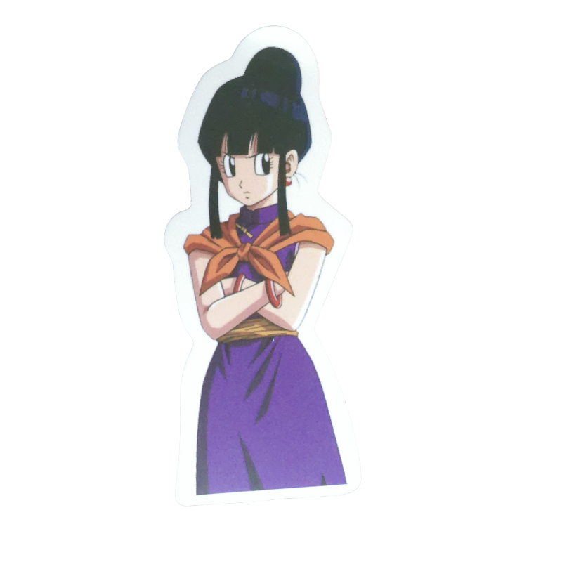Collection of 74 Dragon Ball and Dragon Ball Z anime character stickers featuring iconic characters like Goku, Vegeta, Piccolo, Gohan, and other beloved fighters from both classic Dragon Ball and Dragon Ball Z series, available as individual $1 vinyl stickers
