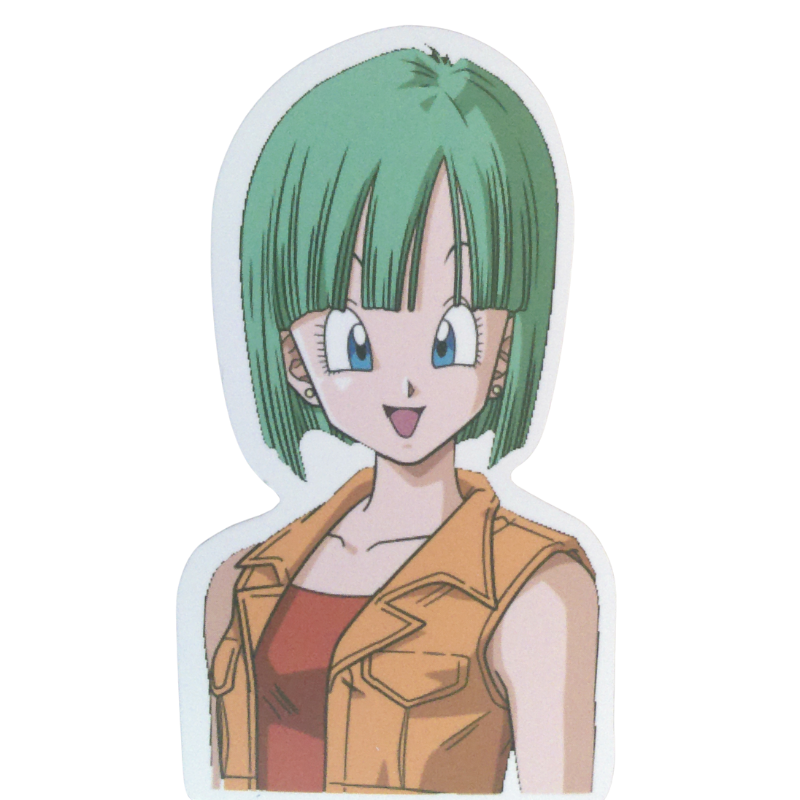 Collection of 74 Dragon Ball and Dragon Ball Z anime character stickers featuring iconic characters like Goku, Vegeta, Piccolo, Gohan, and other beloved fighters from both classic Dragon Ball and Dragon Ball Z series, available as individual $1 vinyl stickers