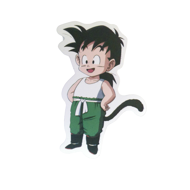 Collection of 74 Dragon Ball and Dragon Ball Z anime character stickers featuring iconic characters like Goku, Vegeta, Piccolo, Gohan, and other beloved fighters from both classic Dragon Ball and Dragon Ball Z series, available as individual $1 vinyl stickers