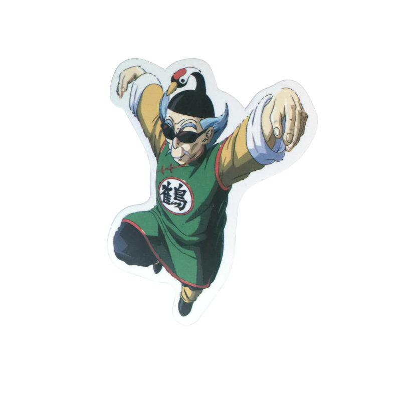 Collection of 74 Dragon Ball and Dragon Ball Z anime character stickers featuring iconic characters like Goku, Vegeta, Piccolo, Gohan, and other beloved fighters from both classic Dragon Ball and Dragon Ball Z series, available as individual $1 vinyl stickers