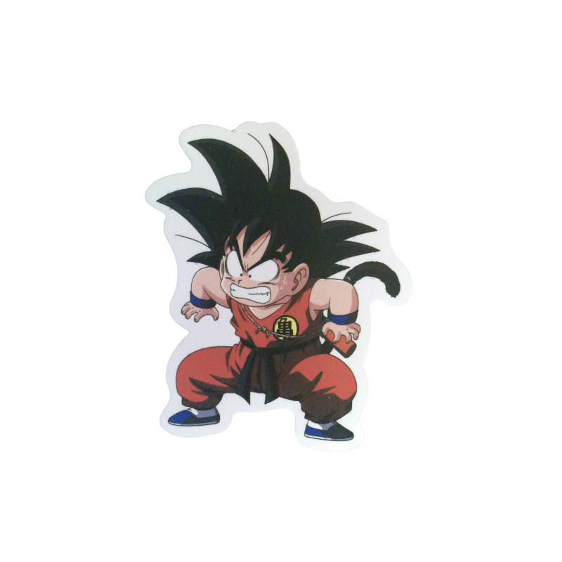 Collection of 74 Dragon Ball and Dragon Ball Z anime character stickers featuring iconic characters like Goku, Vegeta, Piccolo, Gohan, and other beloved fighters from both classic Dragon Ball and Dragon Ball Z series, available as individual $1 vinyl stickers