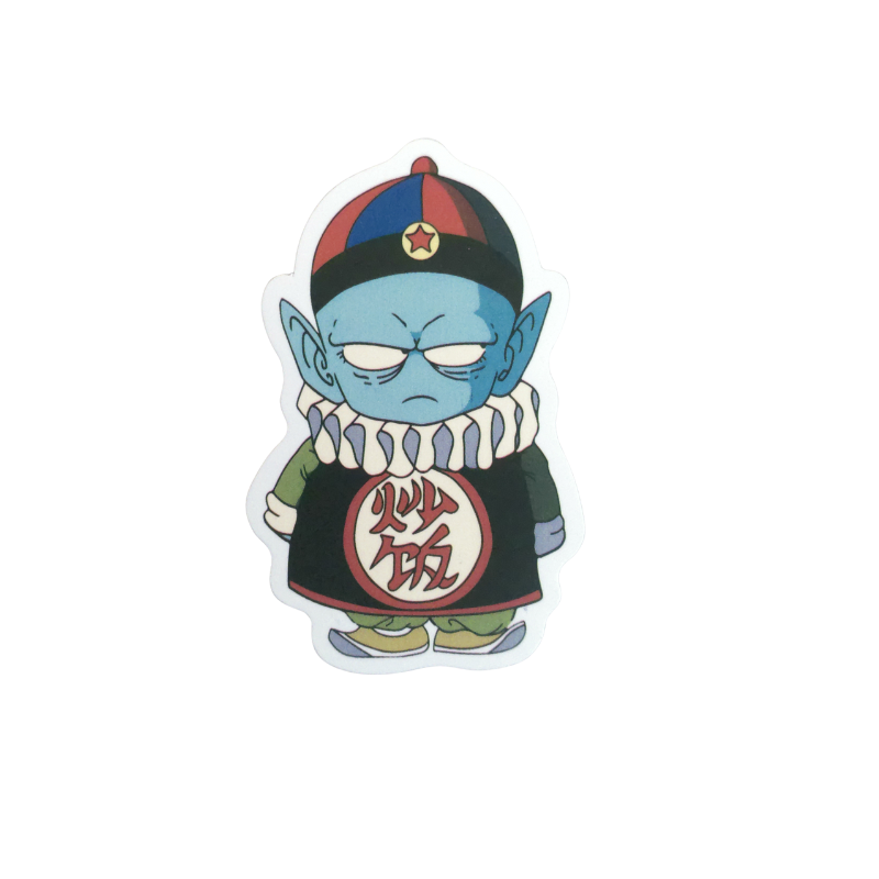 Collection of 74 Dragon Ball and Dragon Ball Z anime character stickers featuring iconic characters like Goku, Vegeta, Piccolo, Gohan, and other beloved fighters from both classic Dragon Ball and Dragon Ball Z series, available as individual $1 vinyl stickers