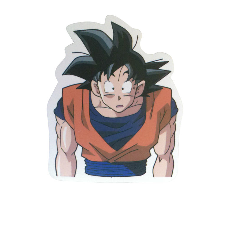Collection of 74 Dragon Ball and Dragon Ball Z anime character stickers featuring iconic characters like Goku, Vegeta, Piccolo, Gohan, and other beloved fighters from both classic Dragon Ball and Dragon Ball Z series, available as individual $1 vinyl stickers