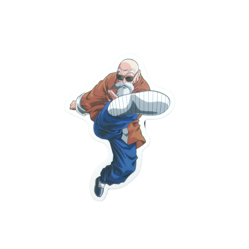 Collection of 74 Dragon Ball and Dragon Ball Z anime character stickers featuring iconic characters like Goku, Vegeta, Piccolo, Gohan, and other beloved fighters from both classic Dragon Ball and Dragon Ball Z series, available as individual $1 vinyl stickers
