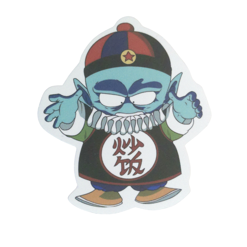 Collection of 74 Dragon Ball and Dragon Ball Z anime character stickers featuring iconic characters like Goku, Vegeta, Piccolo, Gohan, and other beloved fighters from both classic Dragon Ball and Dragon Ball Z series, available as individual $1 vinyl stickers