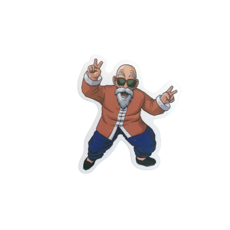 Collection of 74 Dragon Ball and Dragon Ball Z anime character stickers featuring iconic characters like Goku, Vegeta, Piccolo, Gohan, and other beloved fighters from both classic Dragon Ball and Dragon Ball Z series, available as individual $1 vinyl stickers