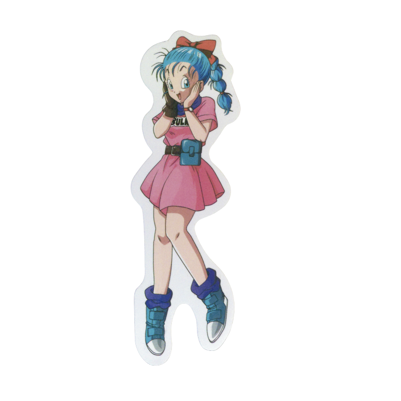 Collection of 74 Dragon Ball and Dragon Ball Z anime character stickers featuring iconic characters like Goku, Vegeta, Piccolo, Gohan, and other beloved fighters from both classic Dragon Ball and Dragon Ball Z series, available as individual $1 vinyl stickers