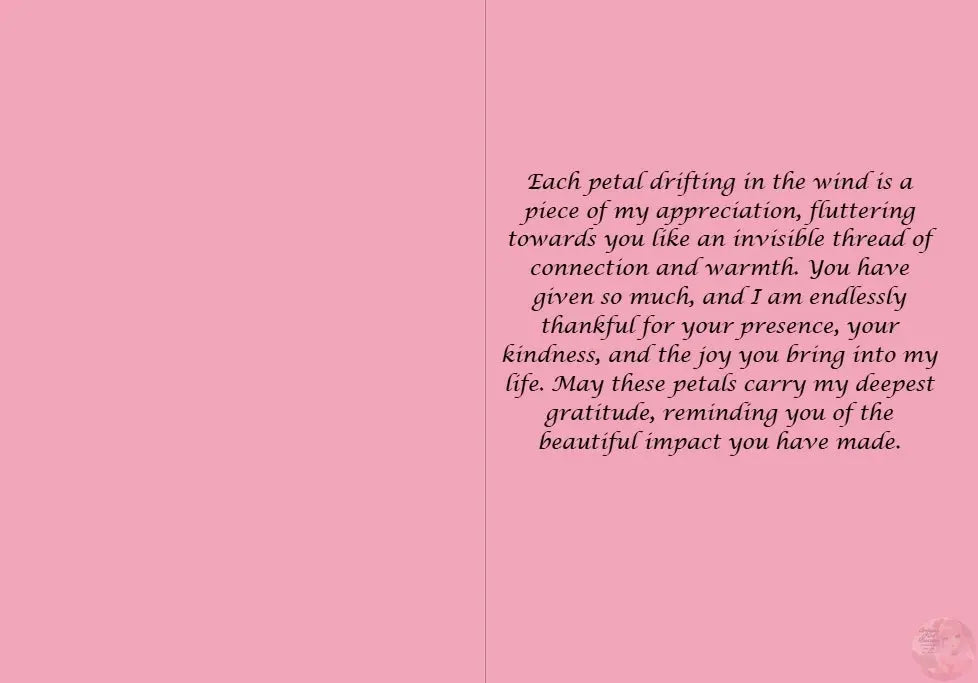 Anime Thank You Card - Fox Cub Design - Cherry Blossom Gratitude Kawaii Card - Goddess Kiss Boutique