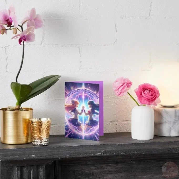 Girl Power of Friendship – Anime Friendship Card - Goddess Kiss Boutique