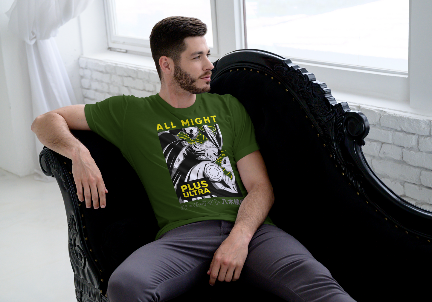 My Hero Academia All Might T-Shirt - Plus Ultra Manga Panel Design | Premium Unisex Triblend Tee