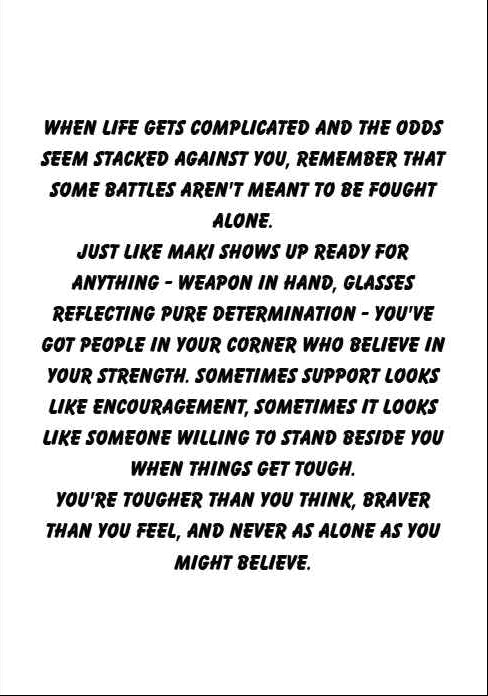 Jujutsu Kaisen Maki Zenin Support Card - "Backup Has Arrived"