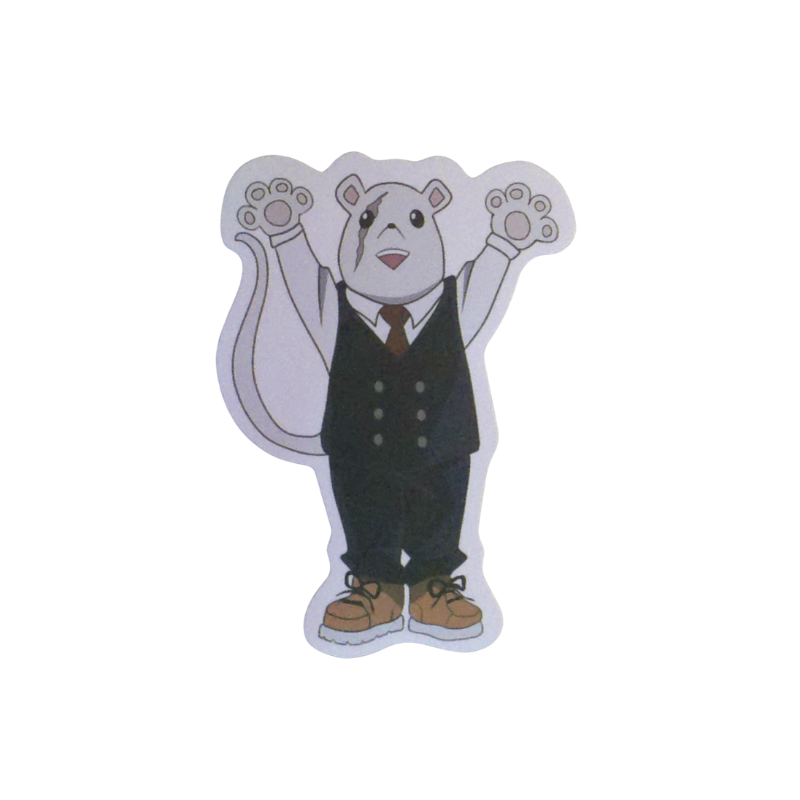 Collection of 100 My Hero Academia anime character stickers featuring popular heroes like Deku, Bakugo, Todoroki, All Might, and other beloved MHA characters, available as individual $1 vinyl stickers