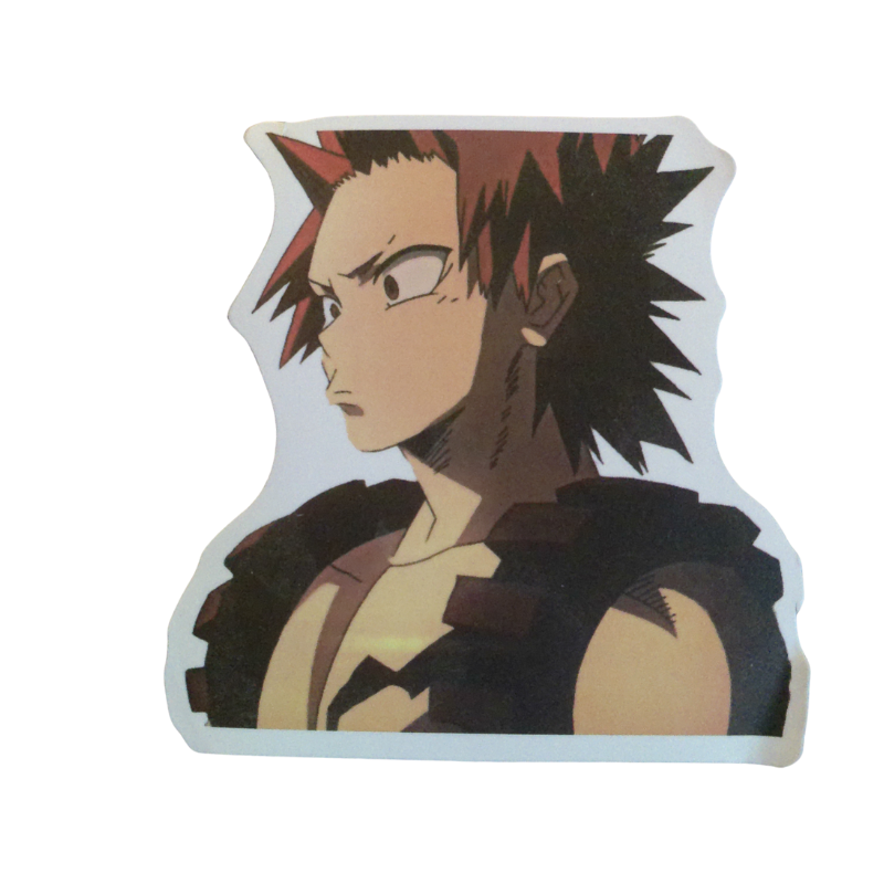 Collection of 100 My Hero Academia anime character stickers featuring popular heroes like Deku, Bakugo, Todoroki, All Might, and other beloved MHA characters, available as individual $1 vinyl stickers
