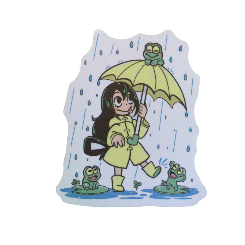 Collection of 100 My Hero Academia anime character stickers featuring popular heroes like Deku, Bakugo, Todoroki, All Might, and other beloved MHA characters, available as individual $1 vinyl stickers