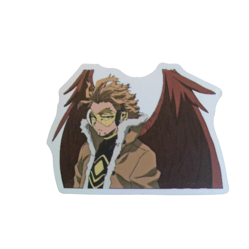Collection of 100 My Hero Academia anime character stickers featuring popular heroes like Deku, Bakugo, Todoroki, All Might, and other beloved MHA characters, available as individual $1 vinyl stickers