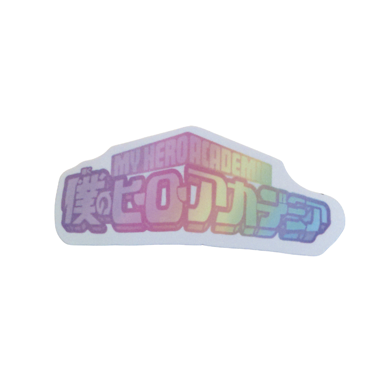 Collection of 100 My Hero Academia anime character stickers featuring popular heroes like Deku, Bakugo, Todoroki, All Might, and other beloved MHA characters, available as individual $1 vinyl stickers