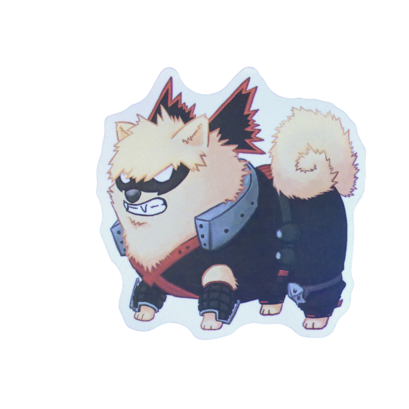 Collection of 100 My Hero Academia anime character stickers featuring popular heroes like Deku, Bakugo, Todoroki, All Might, and other beloved MHA characters, available as individual $1 vinyl stickers