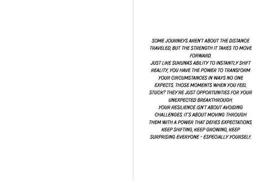 Jujutsu Kaisen Sukuna Ryomen Support Card - "Instant Transport: You've Got This"