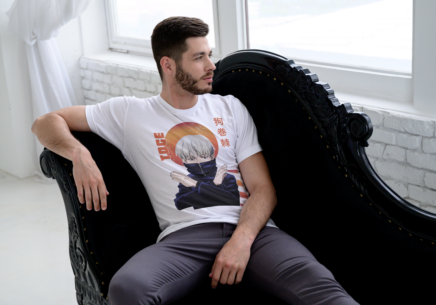 Jujutsu Kaisen Toge Inumaki T-Shirt - Cursed Speech Hand Sign Design | Premium Unisex Triblend Tee