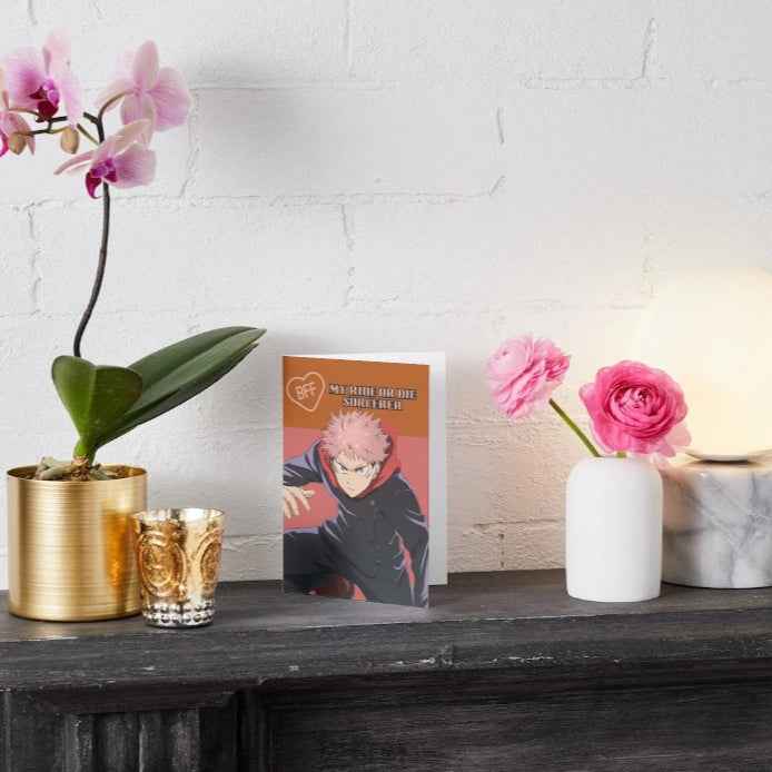 Jujutsu Kaisen Yuji Itadori Friendship Card - "Ride or Die, Always"