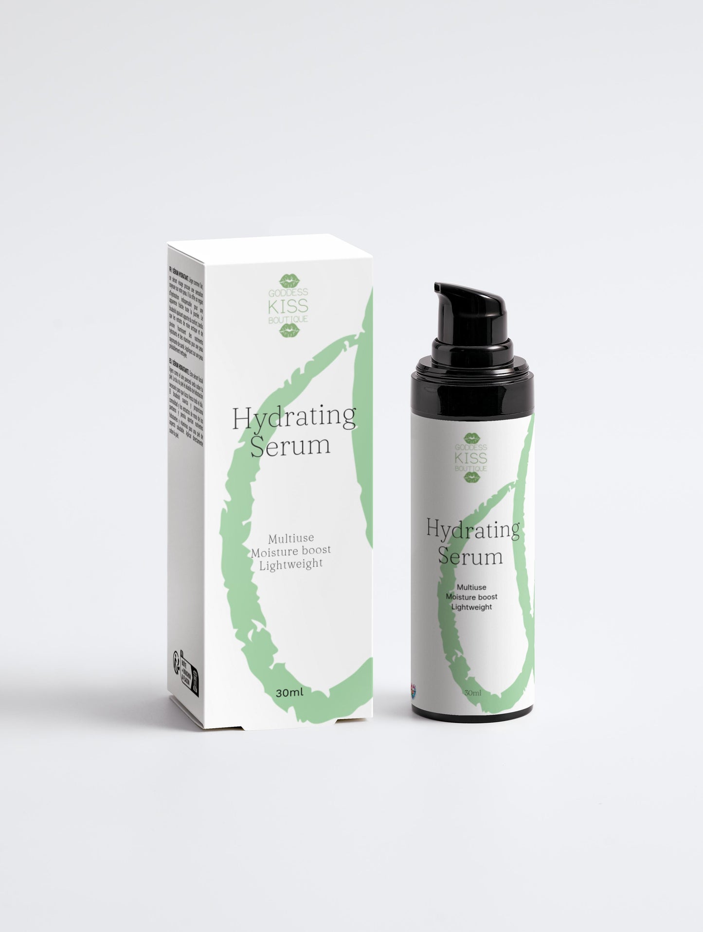 Hydrating Serum with Aloe, Hyaluronic Acid & Berry Extracts - Moisture Boost Serum for Dehydrated, Dry, and Mature Skin