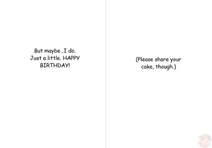Anime Humor Card – Tsundere Vibes Birthday Edition! - Goddess Kiss Boutique