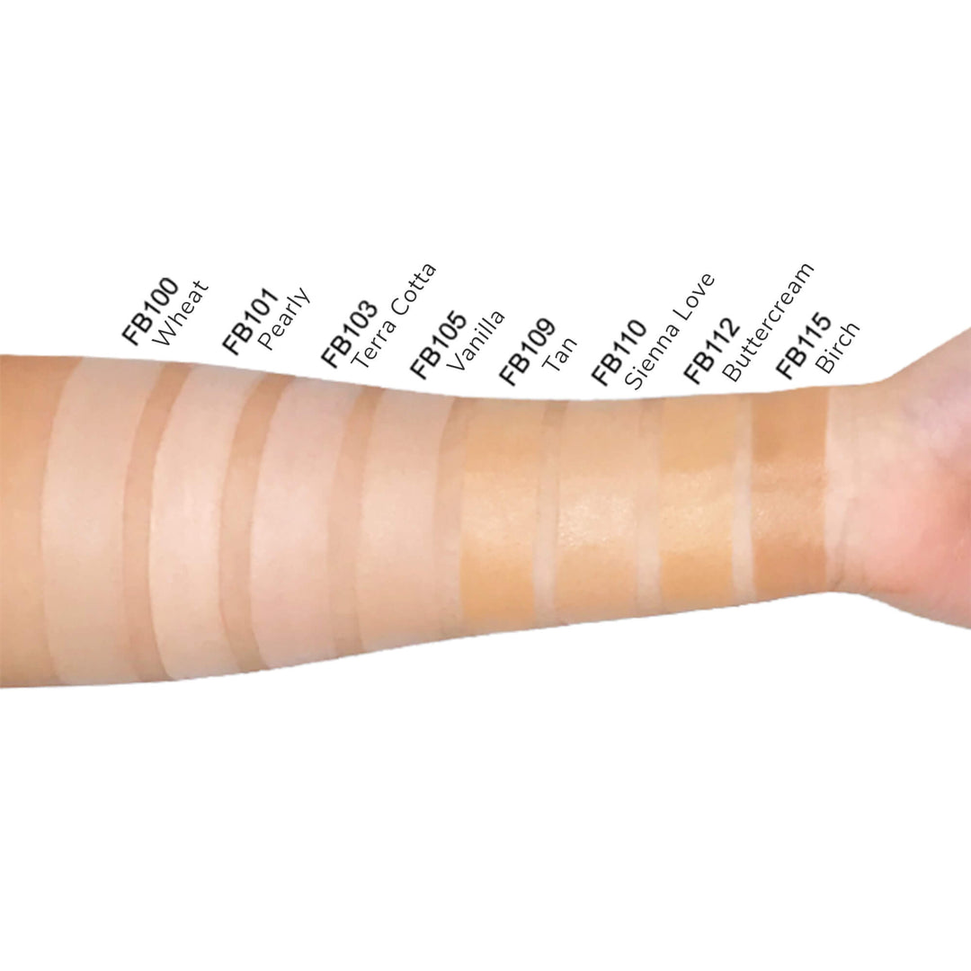 Swatches of Goddess Kiss Boutique's BB Cream with SPF Protection for Hydrated & Smooth Skin, 30 mL