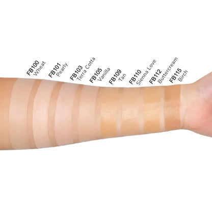 Swatches of Goddess Kiss Boutique's BB Cream with SPF Protection for Hydrated & Smooth Skin, 30 mL