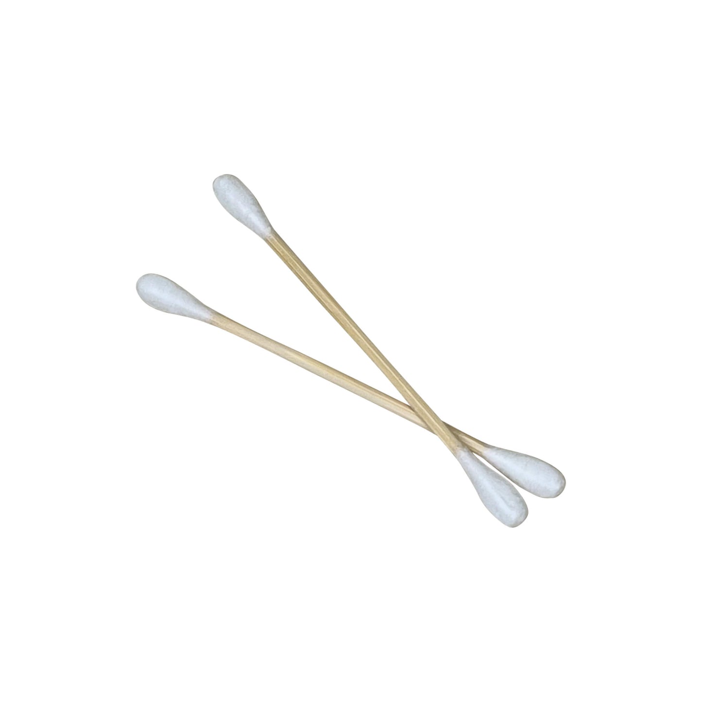 Biodegradable Pure Cotton Swabs with Bamboo Stems - 200 Count