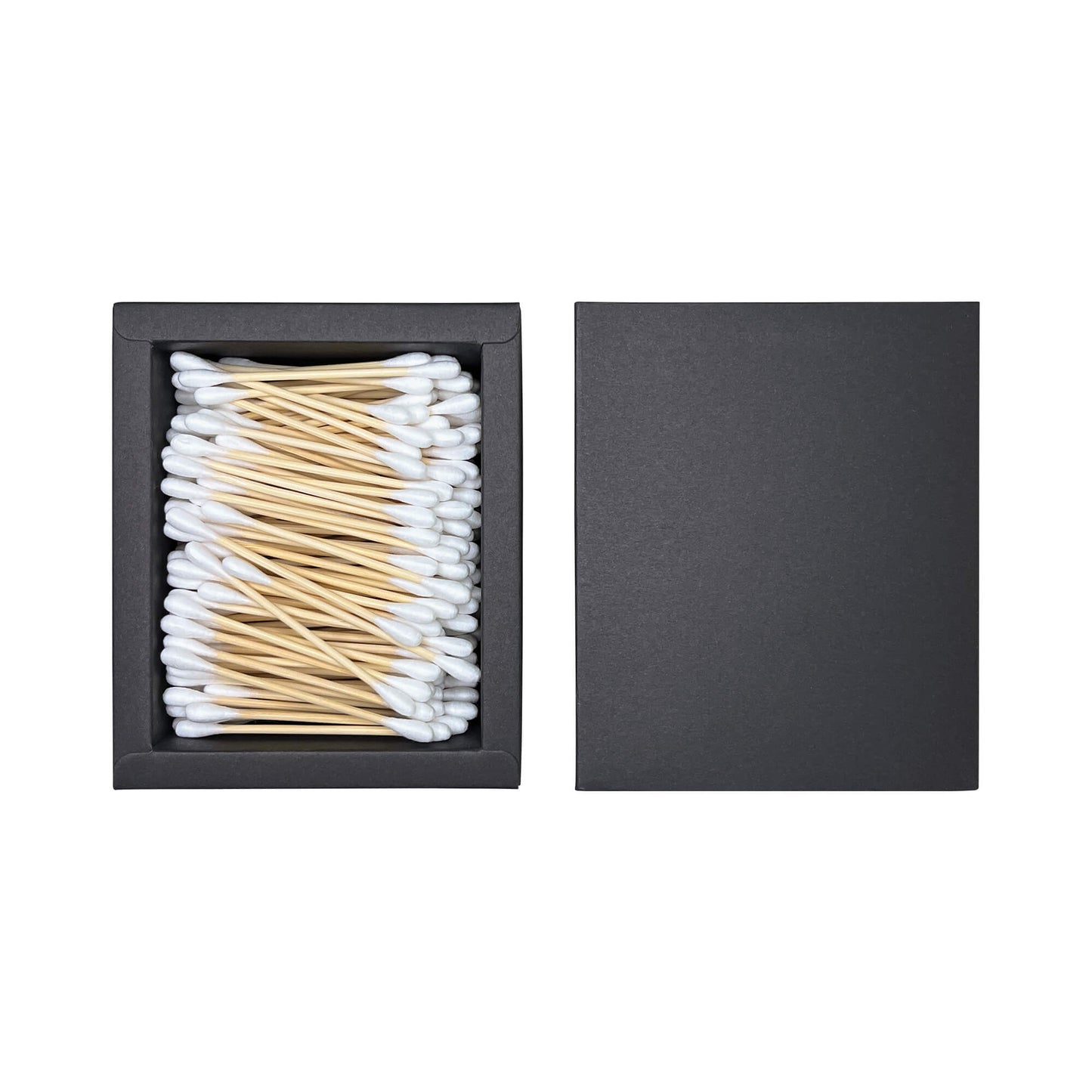 Biodegradable Pure Cotton Swabs with Bamboo Stems - 200 Count