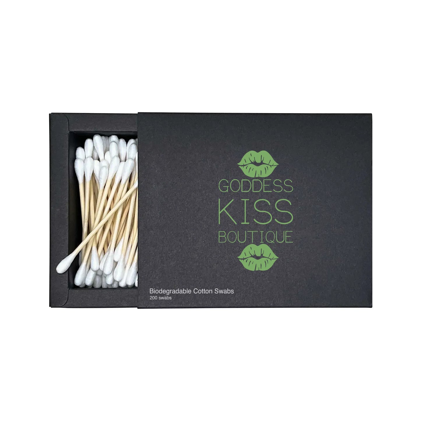 Biodegradable Pure Cotton Swabs with Bamboo Stems - 200 Count