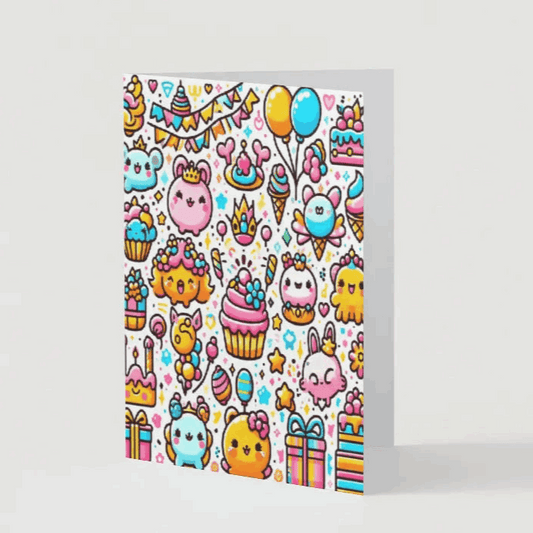 Charming Kawaii Anime Birthday Card - Perfect for Anime Lovers! Goddess Kiss Boutique