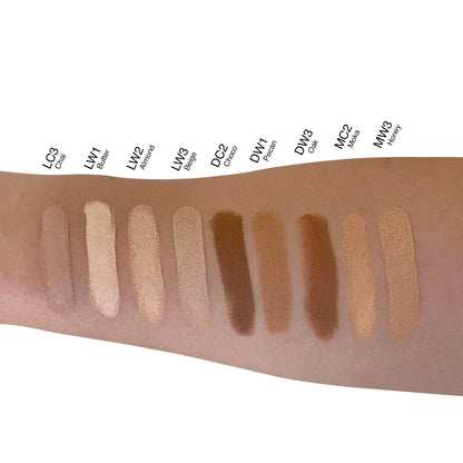 Swatches of Matte Creme Concealer Stick | High Coverage Formula