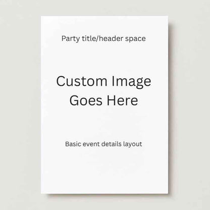 Custom Anime Baby Shower Invitations - 50 Pack for $50 with Upload or Custom Design