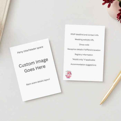 Custom Anime Wedding Invitations - 30 Pack for $35 with Upload or Custom Design