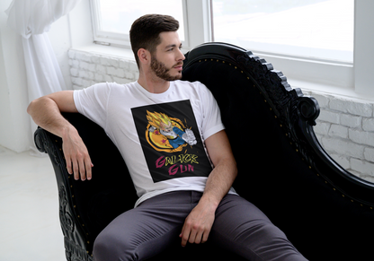 Dragon Ball Z Vegeta T-Shirt - Super Saiyan Gall-iker Gun Street Style Design | Premium Unisex Triblend Tee