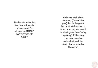 Dramatic Rivalry Over Nothing – Hilarious Anime Humor Card | Perfect Gift for Anime Fans - Goddess Kiss Boutique